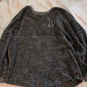 Disney Charcoal Gray Crew Neck Sweater